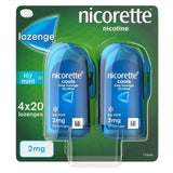 Nicorette Lozenges Icy Mint 2mg Cools   4 x 20 per pack