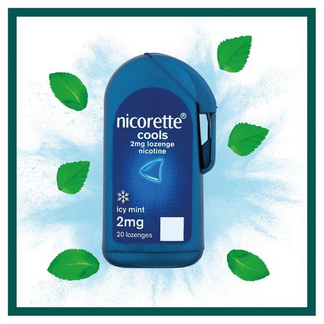 Nicorette Lozenges Mint 4mg Icy Cools   4 x 20 per pack