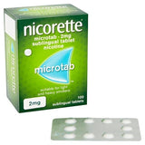 Nicorette&amp;reg; Microtab 2mg Nicotine 100 Tablets (Stop Smoking)