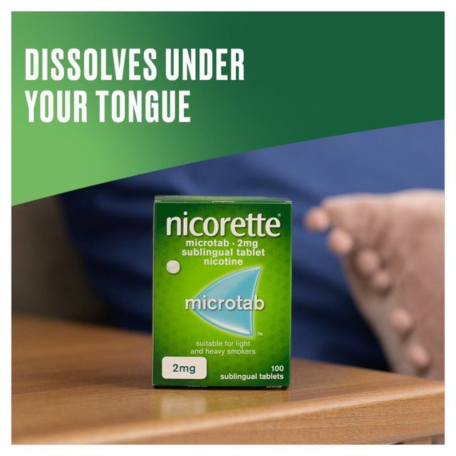Nicorette Microtabs 2 mg100 tabs (Stop Smoking Aid)   100 per pack