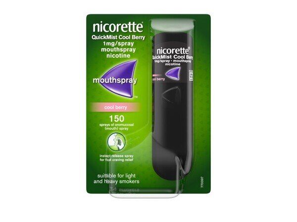 Nicorette&amp;reg; QuickMist Berry 1mg Mouthspray (Stop Smoking)