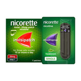 Nicorette Starter Bundle: Nicorette Invisi 25mg Patch 7 &amp;amp; QuickMist 1mg/spray Mouthspray Freshmint 150 sprays