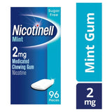 Nicotinell Nicotine Gum Stop Smoking Aid Mint Flavour 2mg 96 Pieces   96 per pack