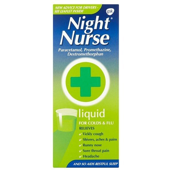 Night Nurse Cold &amp;amp; Flu Relief Liquid 160ml