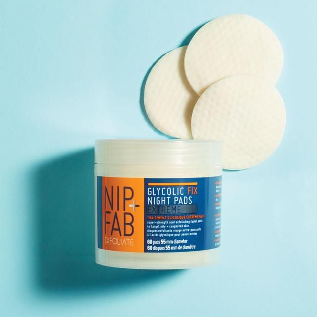 Nip+Fab Glycolic Exfoliating Extreme Night Pads   60 per pack