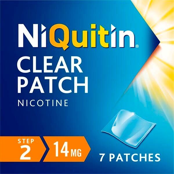 NiQuitin 14mg Step 2- 7 Nicotine Patches- Stop Smoking Aid