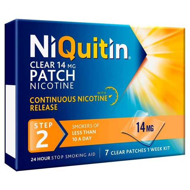 NiQuitin CQ 14mg Clear Patch Step 2   7 per pack