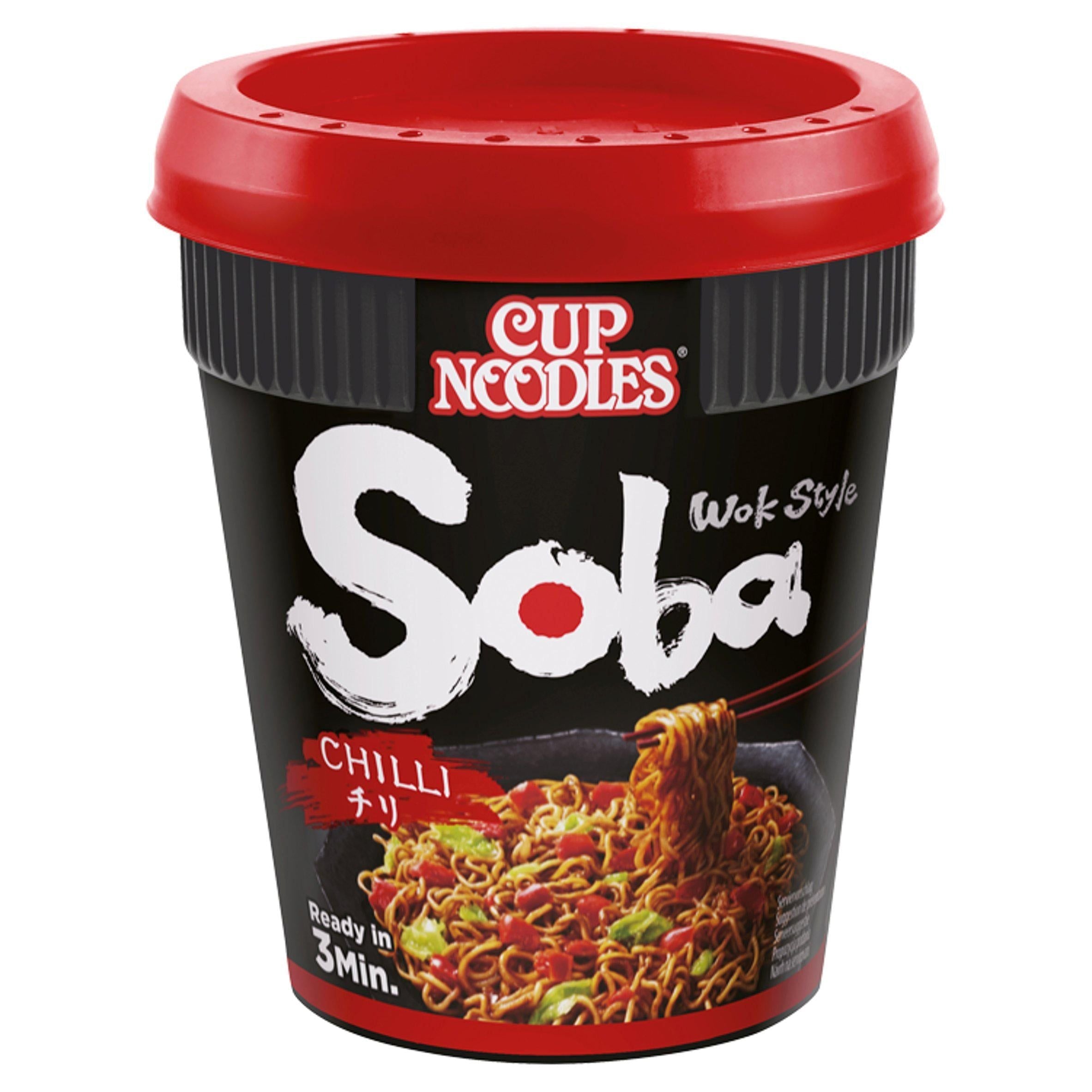 Nissin Soba Chilli Wok Style Instant Cup Noodles Pot 92g