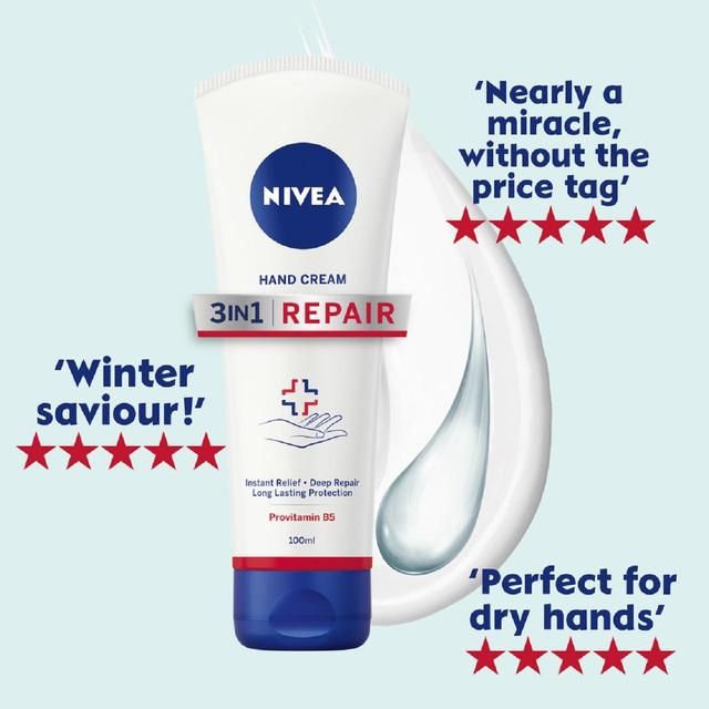 NIVEA 3 in 1 Repair Hand Cream    100ml