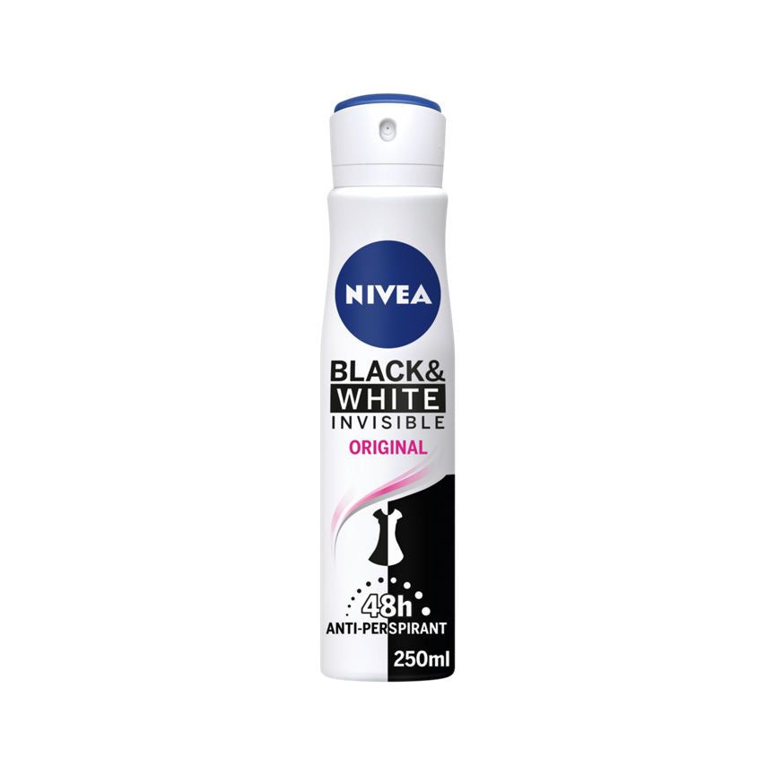 Nivea Anti-Perspirant Deodorant Spray Black &amp;amp; White Original 48 Hours Deo