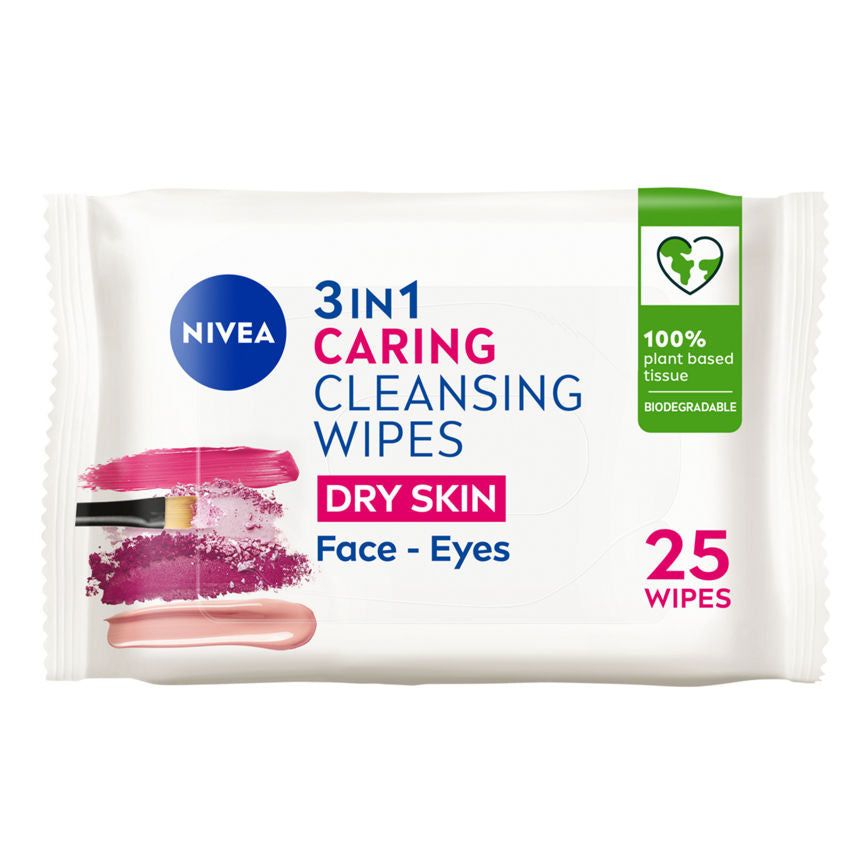 Nivea Biodegradable Cleansing Wipes Dry Skin