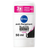 NIVEA Black &amp;amp; White Clear Anti-Perspirant Deodorant Stick 50ml