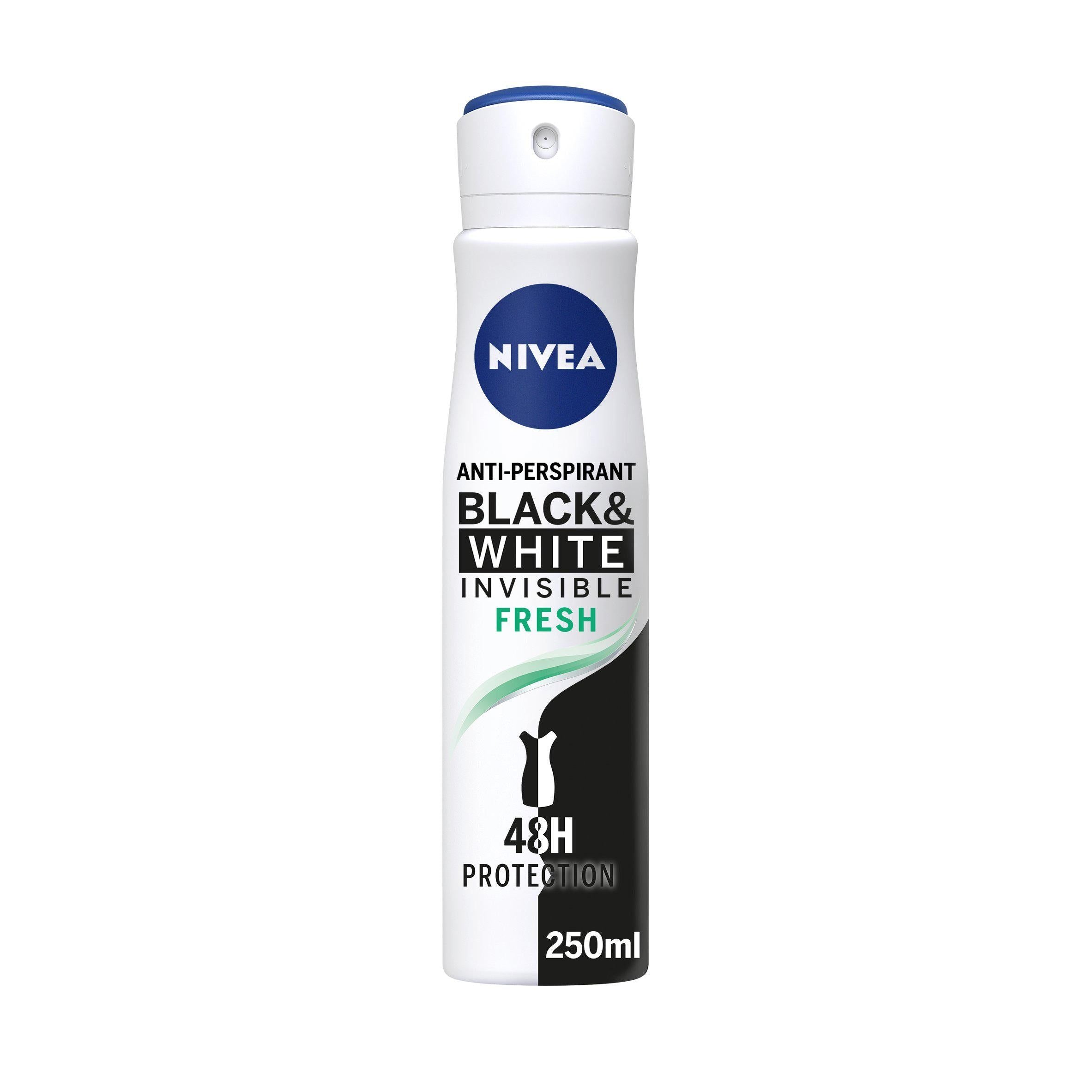 Nivea Black &amp;amp; White Fresh Anti Perspirant Deodorant Spray 250ml