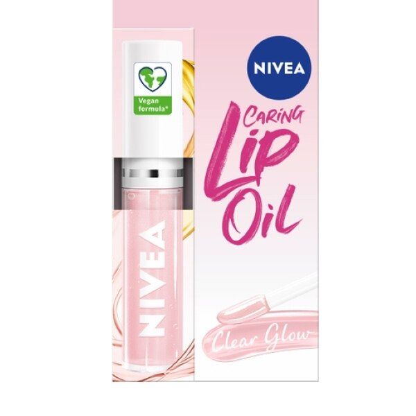 NIVEA Clear Glow Lip Oil for Long Lasting Moisture 5.5ml