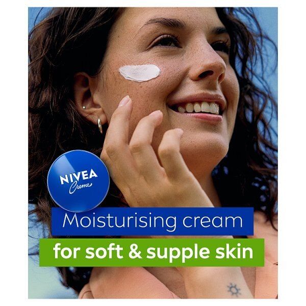 NIVEA Cr&amp;egrave;me Moisturiser for Face Hands and Body 75ml Tin