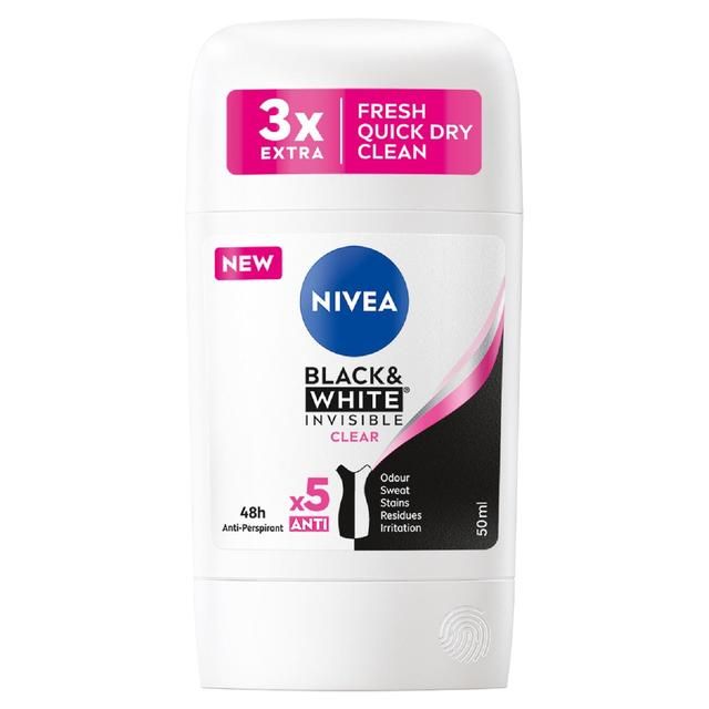 Nivea Deodorant Stick Black &amp;amp; White   40ml