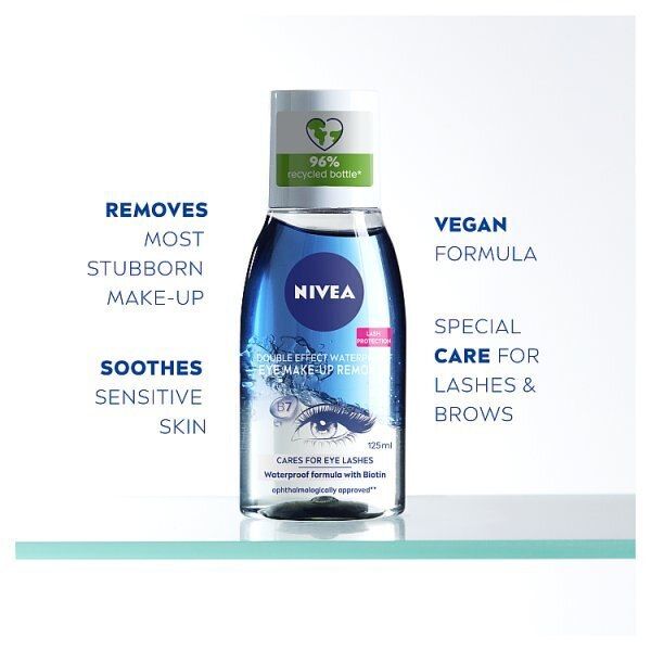 NIVEA Double Effect Waterproof Eye Make-Up Remover 125ml
