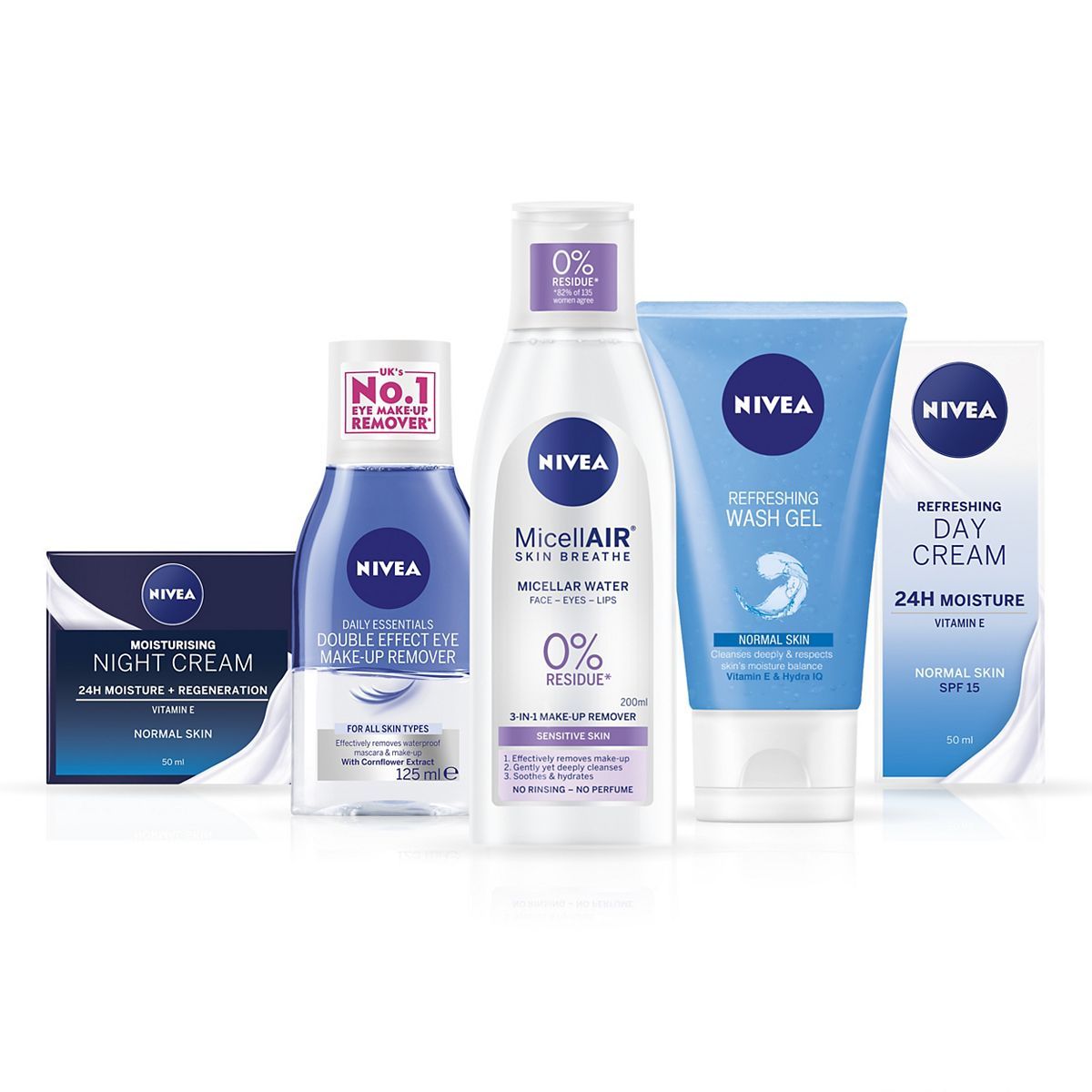 NIVEA Essentials Face Moisturisers &amp;amp; Cleansers Bundle