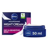 NIVEA Face Moisturiser Night Cream for Dry &amp;amp; Sensitive Skin    50ml