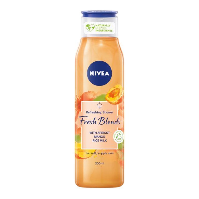 NIVEA Fresh Blends Apricot &amp;amp; Mango Rice Milk Shower Gel Cream   300ml