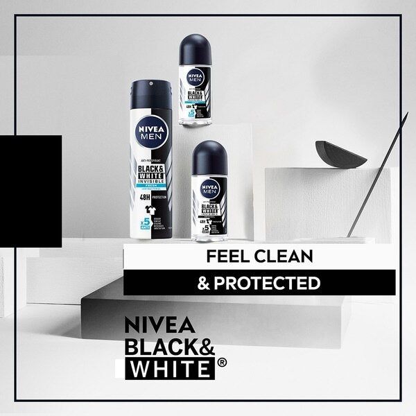 NIVEA MEN Anti-Perspirant Deodorant Roll-On Black &amp;amp; White