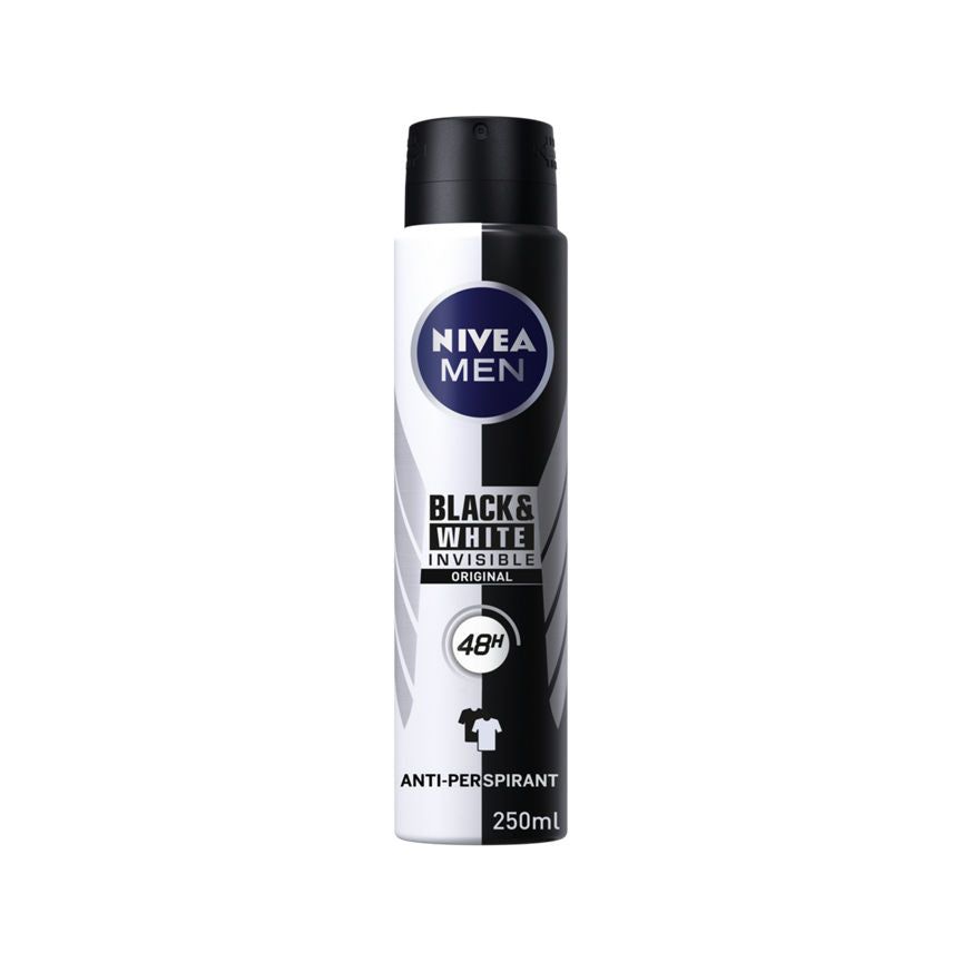 Nivea Men Anti-Perspirant Deodorant Spray Black &amp;amp; White Original 48 Hours Deo