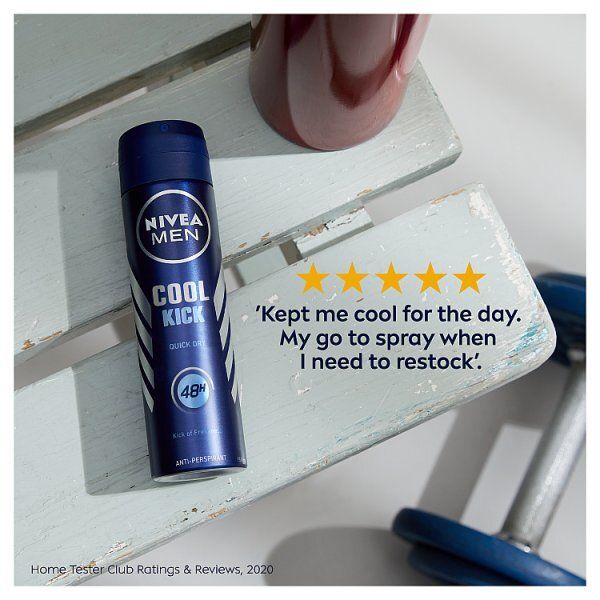 NIVEA MEN Anti-Perspirant Deodorant Spray, Cool Kick, 150ml