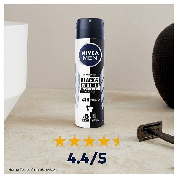 NIVEA MEN  Black &amp;amp; White Anti-Perspirant Deodorant 150ml
