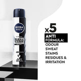 NIVEA MEN  Black &amp;amp; White Anti-Perspirant Deodorant 250ml