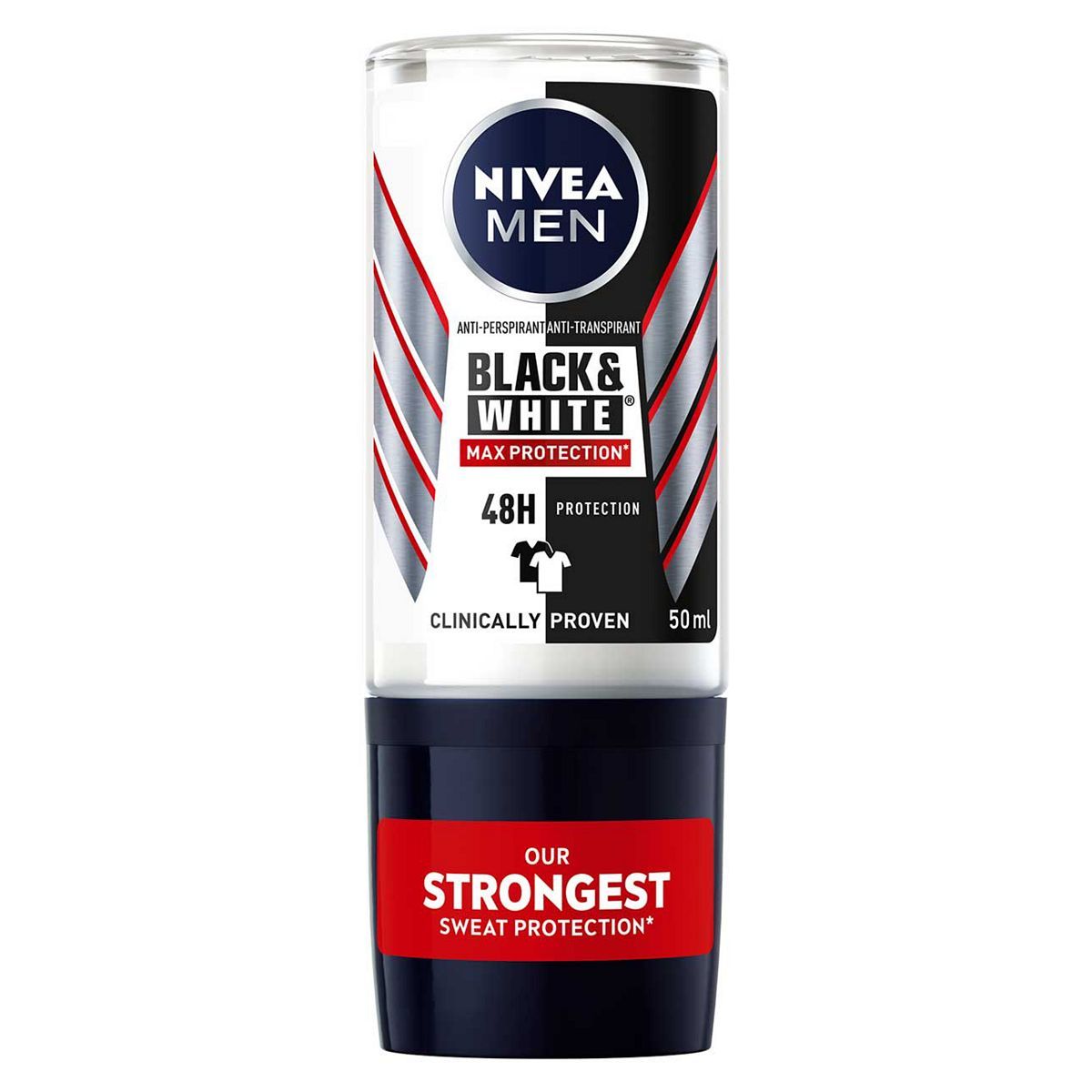 NIVEA Men Black &amp;amp; White Max Protection Roll-On 50ml