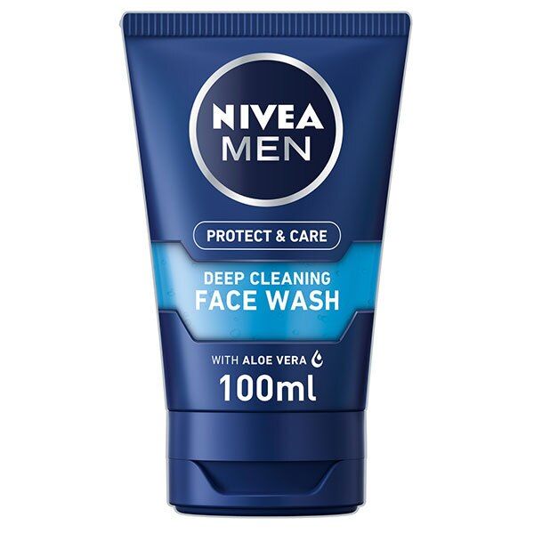 NIVEA MEN Deep Cleaning Face Wash Protect &amp;amp; Care, 100ml