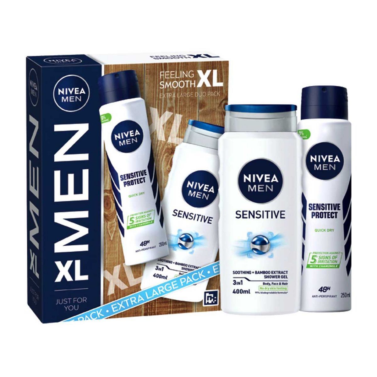 NIVEA MEN Feeling Smooth XL Duo Pack Gift Set