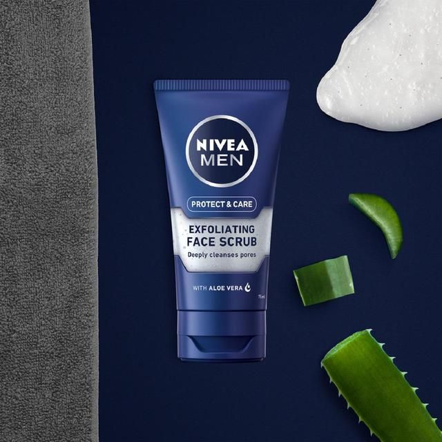 NIVEA MEN Protect &amp;amp; Care Exfoliating Face Scrub   75ml