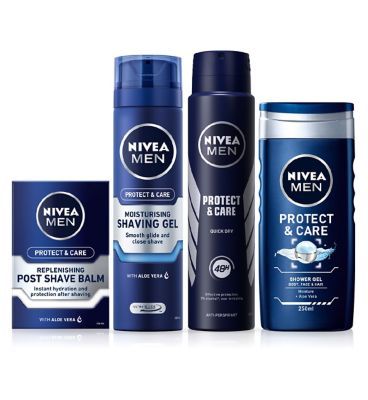 NIVEA MEN Protect &amp;amp; Care Grooming Dry Skin Bundle Set