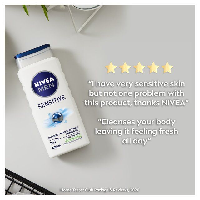 NIVEA MEN Sensitive 3 in 1 Shower Gel   400ml