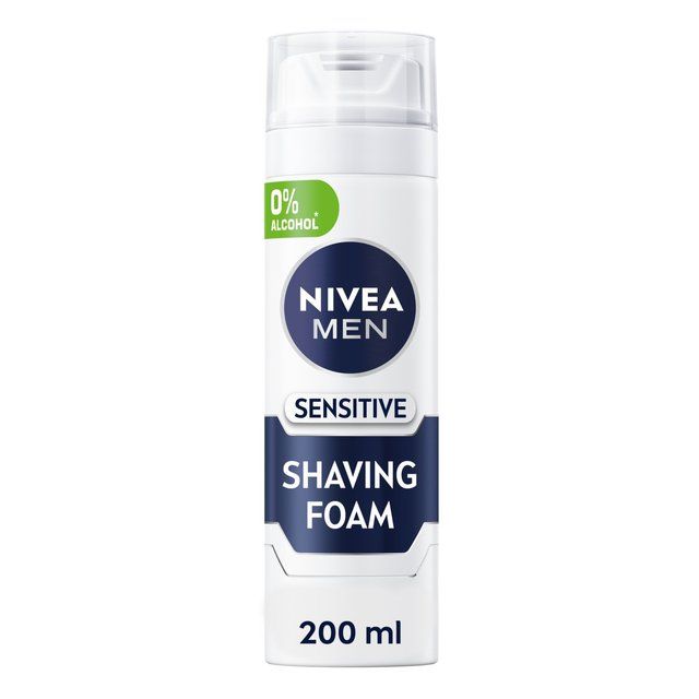 NIVEA MEN Sensitive Shaving Foam with 0 % Alcohol    200ml