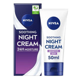 NIVEA Night Cream Face Moisturiser for Sensitive Skin   50ml