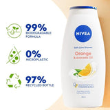 NIVEA Orange &amp;amp; Avocado Oil Shower Cream    750ml