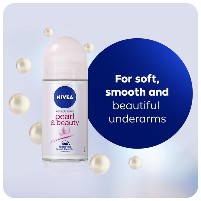 NIVEA Pearl &amp;amp; Beauty Anti-Perspirant Deodorant Roll-On    50ml