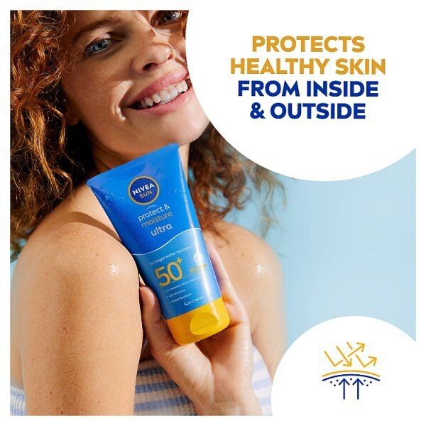 Nivea Protect &amp;amp; Moisture Ultra Sun Cream Lotion Spf50+ 150Ml