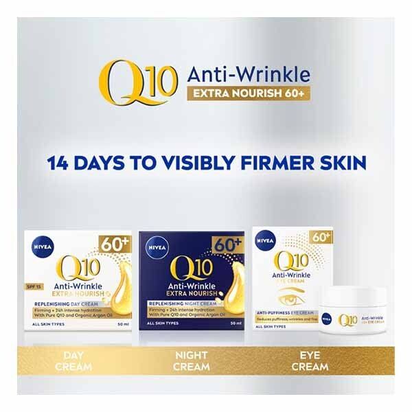 NIVEA Q10 60+ Anti-Wrinkle &amp;amp; Anti-Puffiness Eye Cream 20ml