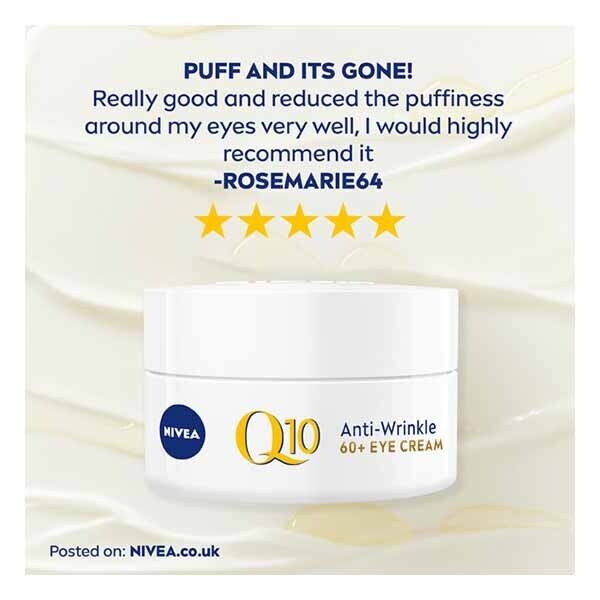 NIVEA Q10 60+ Anti-Wrinkle &amp;amp; Anti-Puffiness Eye Cream 20ml