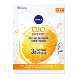 NIVEA Q10 Energy Instant Recharge Face Sheet Mask - 1 sheet