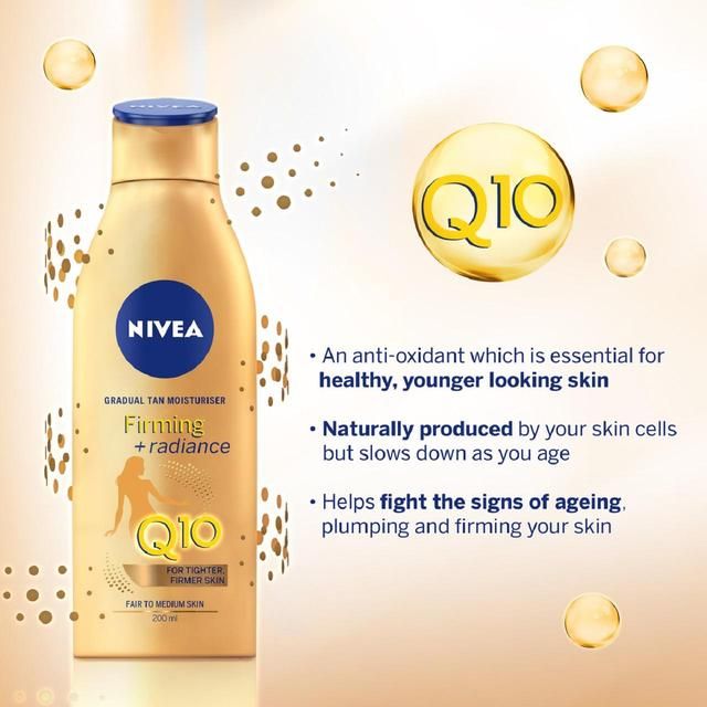 NIVEA Q10 Gradual Tan Firming Body Moisturiser Fair To Medium Skin   400ml