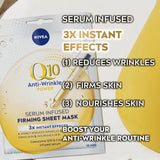 NIVEA Q10 Power Anti-Wrinkle Face Sheet Mask 1 pc