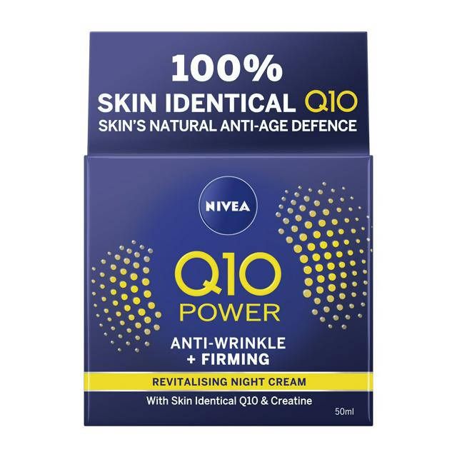 Nivea Q10 Power Anti Wrinkle Night Cream Moisturiser 50ml