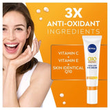 NIVEA Q10 Vitamin C Eye Cream Anti-Wrinkle + Energy   15ml