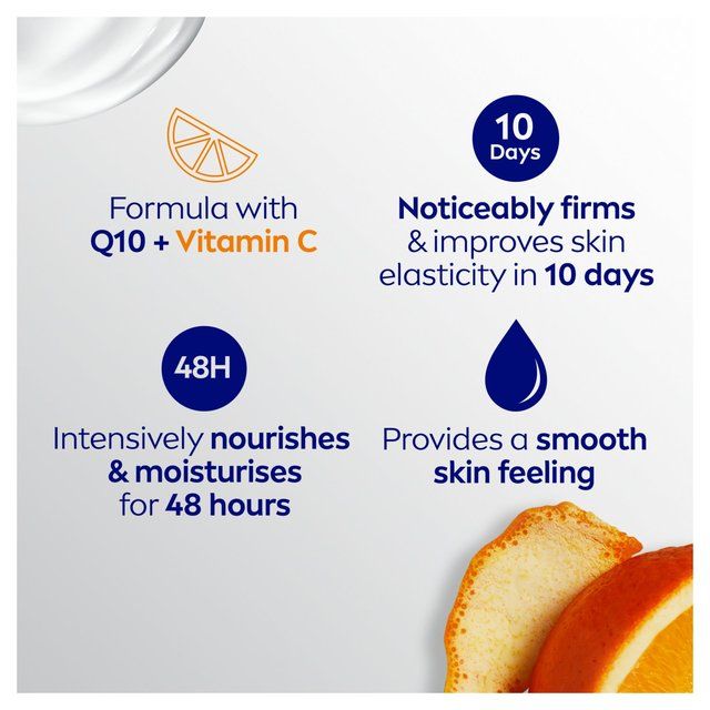 NIVEA Q10 + Vitamin C Firming Body Lotion for Dry Skin   400ml