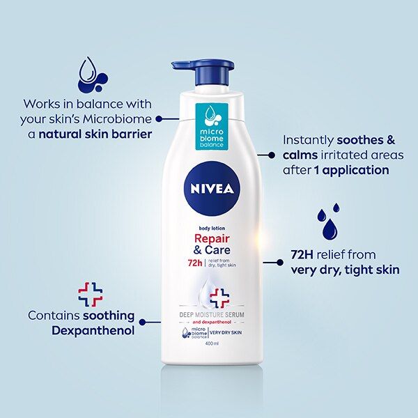 NIVEA Repair &amp;amp; Care 72h Body Lotion for Very Dry Skin 400ml