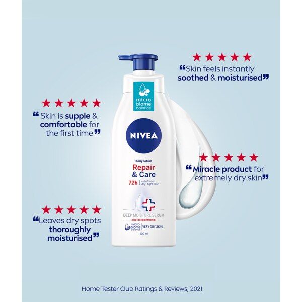 NIVEA Repair &amp;amp; Care 72h Body Lotion for Very Dry Skin 400ml
